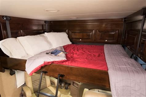 This area isn't useful for much more than sleeping space, because you don't want to put a lot of heavy stuff right above the driver's seat. 2018 Class C Rv Bunk Beds - Bedroom Interior Decorating ...