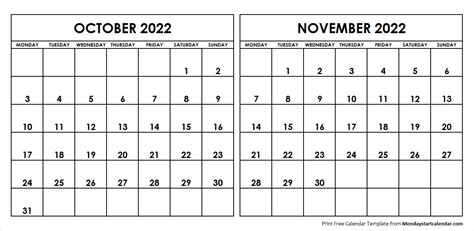 43 October 2022 Printable Calendar Pics My Gallery Pics