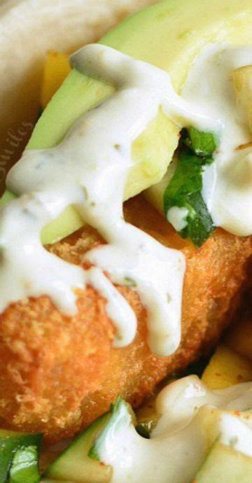 The fish taco, one of mexico's most creative tacos, was made first by street vendors in the baja california port of ensenada. Crispy Fish Tacos with Cucumber Mango Relish | Fish tacos ...