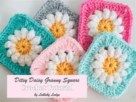 Ditsy Daisy Granny Squares Learn How To Make Them In This Crochet