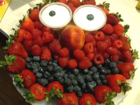 Celebrity chef and author, art smith, joins sesame street's elmo in a healthy and affordable cooking demonstration during the unveiling of a . Sesame Street Elmo fruit platter | Food, Elmo birthday ...