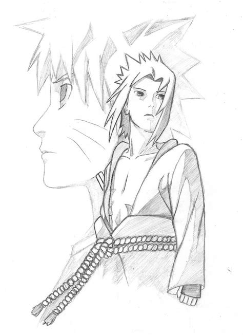 Sasuke Y Naruto Pencil By Silvia Oekaki On Deviantart