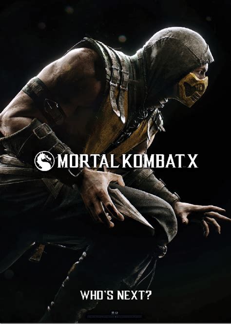 Mortal Kombat X Promo Poster 9000 En Mercado Libre