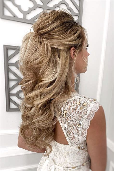 71 perfect half up half down wedding hairstyles hair styles mother of the bride hair wedding