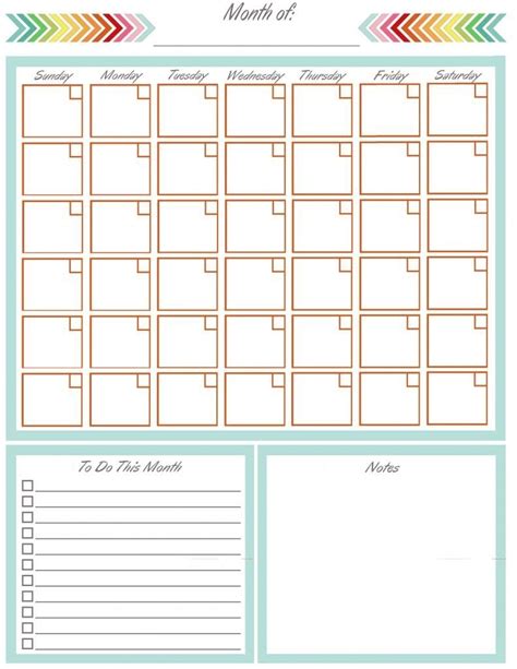 Free Printable Calendar For Binder Month Calendar Printable