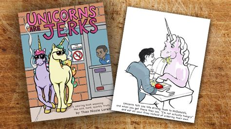 Unicorns Are Jerks Coloring Pages