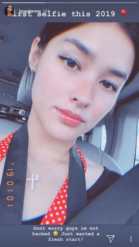 liza soberano posts her first selfie for 2019 on instagram