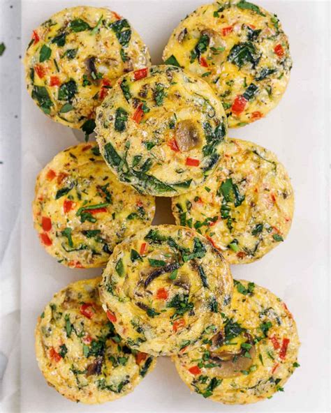 Spinach Mushroom Egg Muffins Clean Food Crush