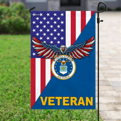 United States Air Force American Veteran Garden Flag House Flag