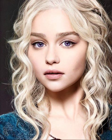 Emilia Clarke Edit Blonde Women Beauty Game Of Thrones Dress