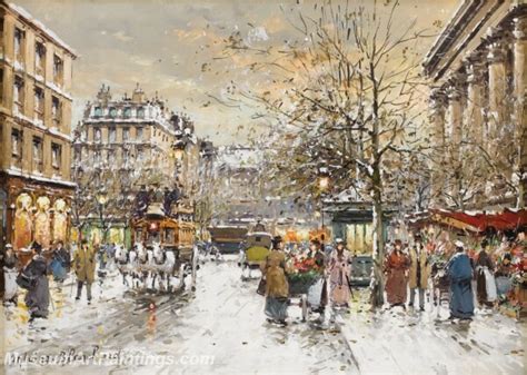 Paris Street Scene Paintings Pmp92