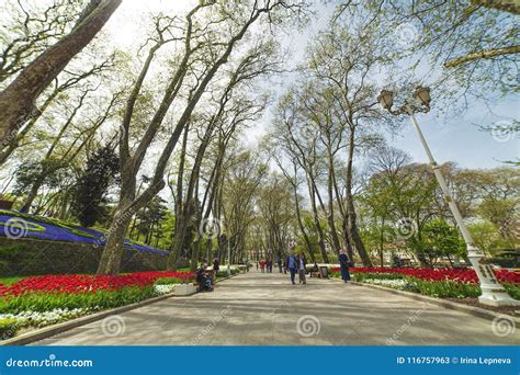 People Are Walking In Gulhane Park Editorial Stock Photo Image Of