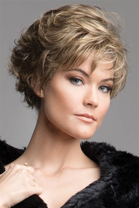 Short Shag Wigs With Face Framing Layers And Wispy Fringe