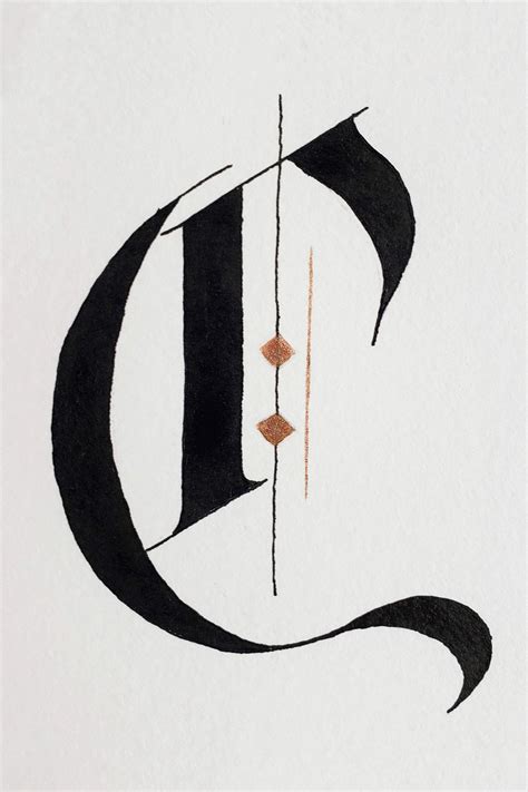C And Candelabra A Study Of Letters And Watercolor By Joanne Groff