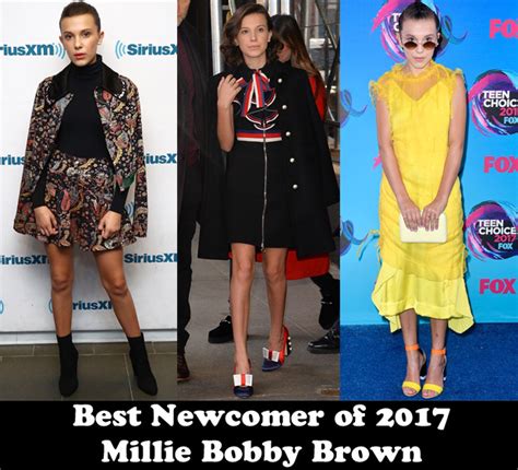 Best Newcomer Of 2017 Millie Bobby Brown Red Carpet
