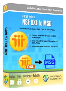 Lotus Notes DXL to MSG Converter Tool Easily Convert DXL to MSG