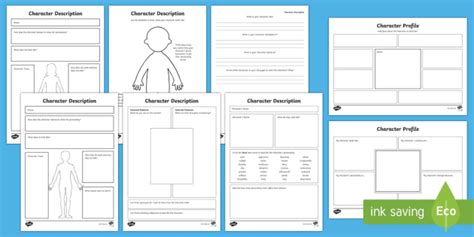 Design A Character Template Activity Set Teacher Made