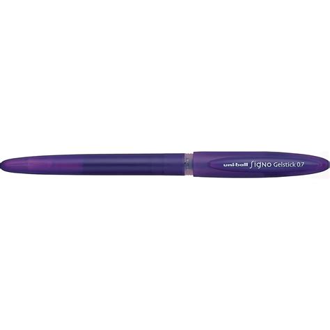 Uniball pen uni pin fine line pen technical drawing pens art pen (set of 5) new. Uni-ball Signo Gelstick Rollerball Pen - Purple, Pack of ...