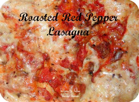 Melissa Kaylene Roasted Red Pepper Lasagna