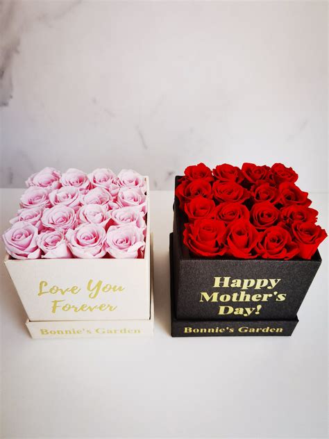 16 Rosas Eternas Rosas Conservadas Caja De Rosas Etsy