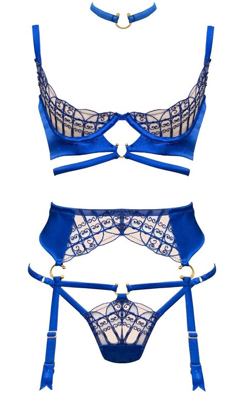 Marty Simone • Luxury Lingerie Blue Lingerie Pretty Lingerie Luxury