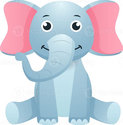 Elefante Lindo Personaje De Dibujos Animados 19550040 Png