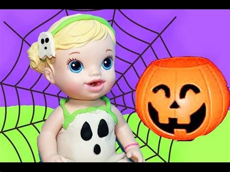 Baby Alive Gets Ghost Halloween Costume Surprise Glow In The Dark