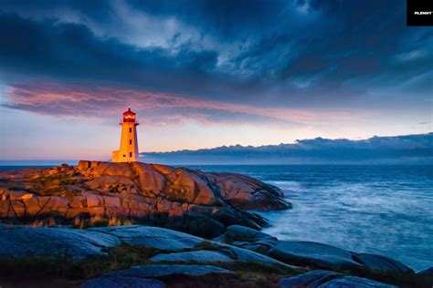 Peggys Cove Colorful Sunset Nova Scotia Canada Mlenny Photography