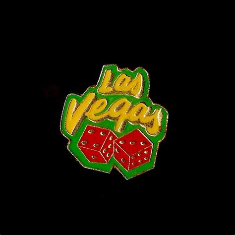 Las Vegas Dice Vintage Enamel Lapel Pin Etsy