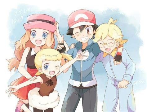 Ash And His Kalos Friends Diodeshipping ♡ Credits To Whoever Made