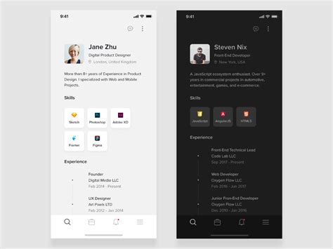 Step by step guidance with resume examples. Dribbble - resume-mobile-app.png by Robert Licau | Mobile ...