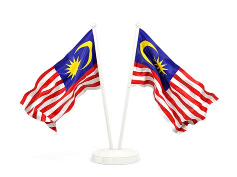 Two Waving Flags Illustration Of Flag Of Malaysia