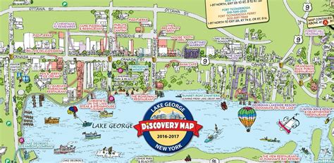 Lake George Attractions Map Map Of Italy With Cities