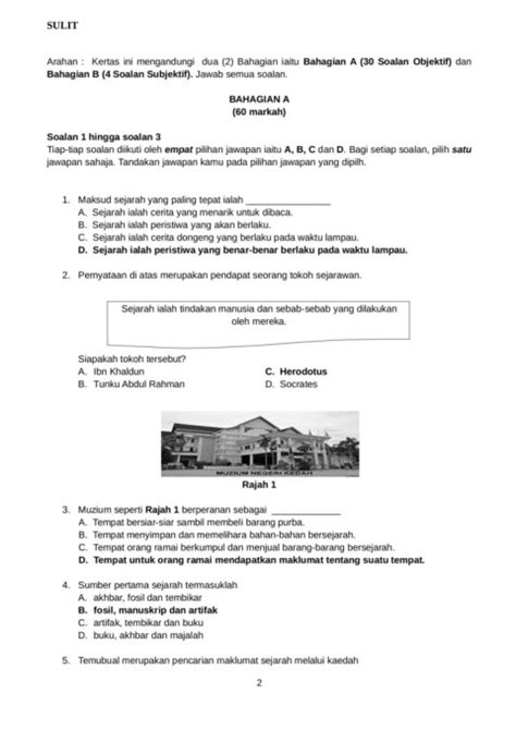 Latihan Sejarah Tahun 4 Pengertian Sejarah / Rph Sejarah Tahun 4 Kssr