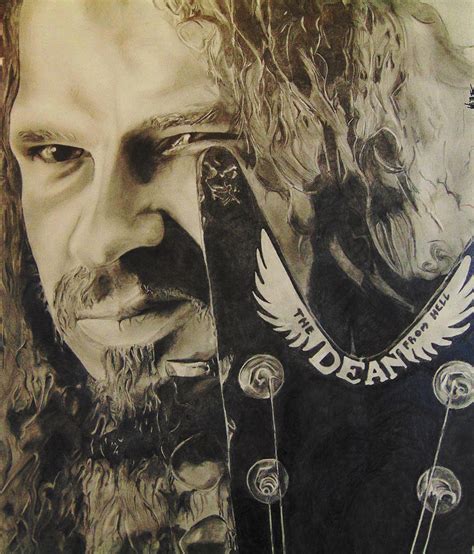 Dimebag Darrell Abbottgraphite Drawing By Heather Everetts Fine Art