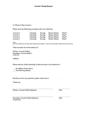 Letter requesting for closing bank acount. 16 Printable letter requesting rent payment Forms and ...