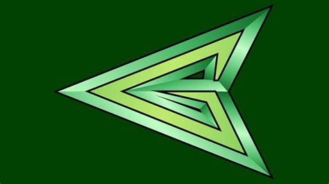 Green Arrow With Wings Logo