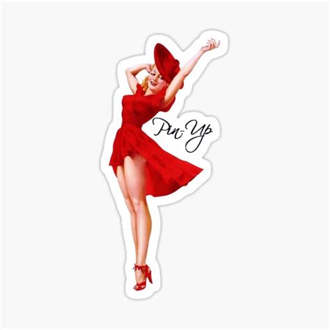 Pin Up 17 Sticker For Sale By Sancadier Redbubble