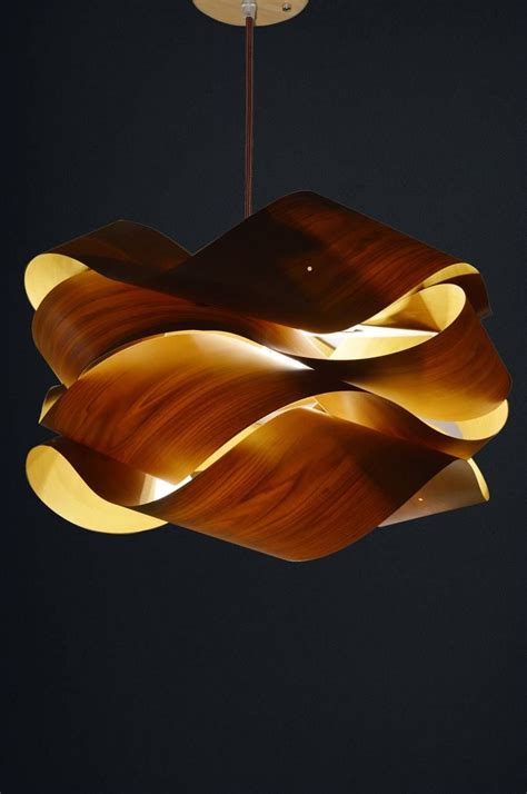 The 15 Best Collection Of Wood Veneer Lighting Pendants