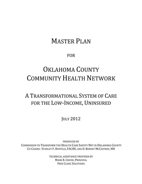 Solution Master Plan For Community Health Network Studypool