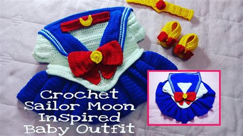 Crochet Sailor Moon Inspired Baby Outfit Youtube