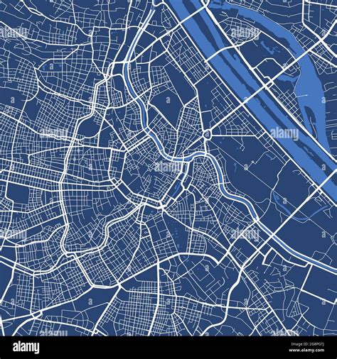 Detailed Map Poster Of Vienna City Administrative Area Cityscape