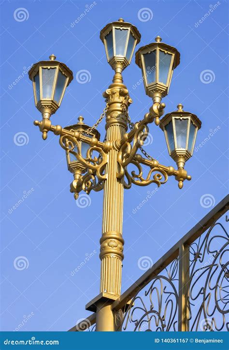 Decorative Street Light Stock Image Image Of Urban 140361167