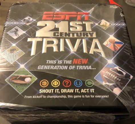 Espn 21st Century Sports Trivia Board Game In Collectors Tin Nwt Sealed