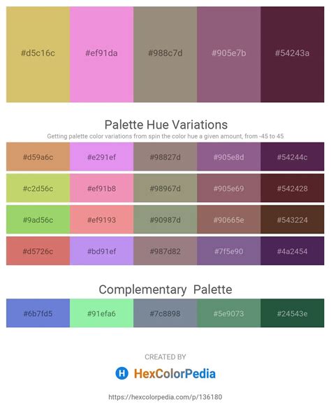 Pantone 237 C Hex Color Conversion Color Schemes Color Shades