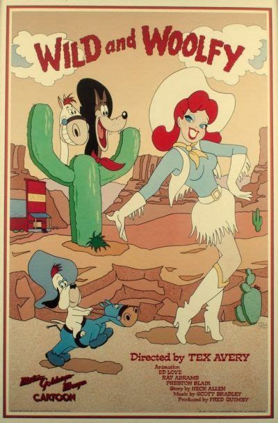 Tex Avery Wild And Woolfy 1945 Worldcinema Tex Avery Cartoon Posters Cartoon Drawings