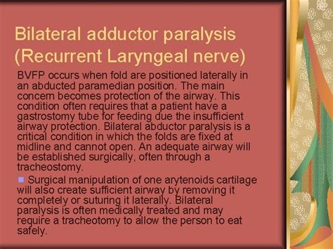 Vocal Fold Paralysis A Dynamic Look At Treatment