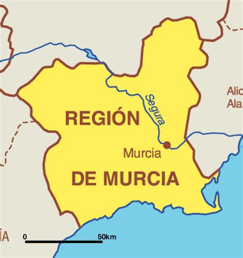Spanje bestaat uit 53 provincies verdeeld over het land. Kaart Spanje Vakantie Provincies: Kaart Murcia - Spanje ...