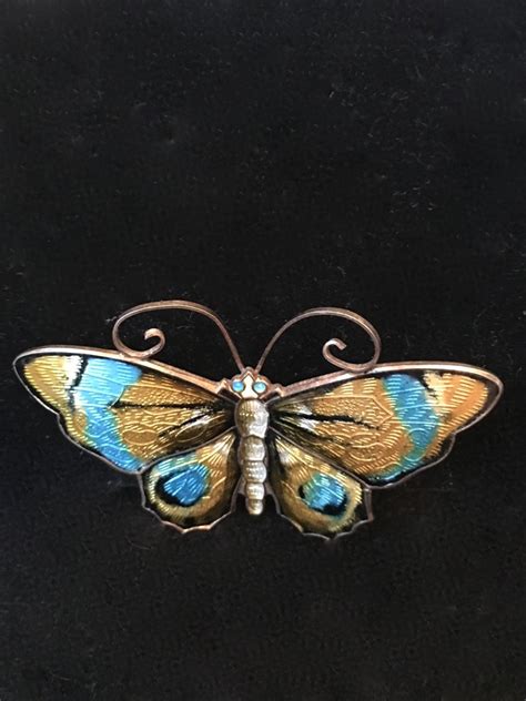 D A Norway Butterfly Pin From Susiesvintagejewelrystore On Ruby Lane
