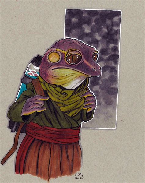 Frog Lady By Erik Fidel In Jeffrey Weddings Commissions Con Sketches